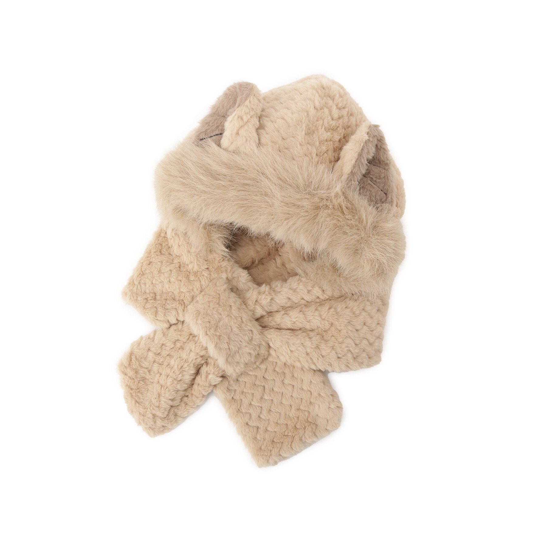 Ober Tashe「ネコミミファー2WAYティペット」|ストール|