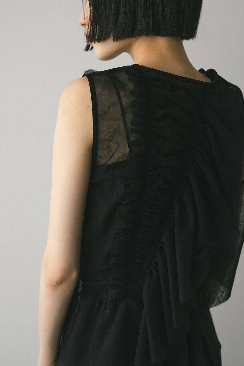 STYLEMIXER「チュールシャーリングトップ」|タンクトップ|