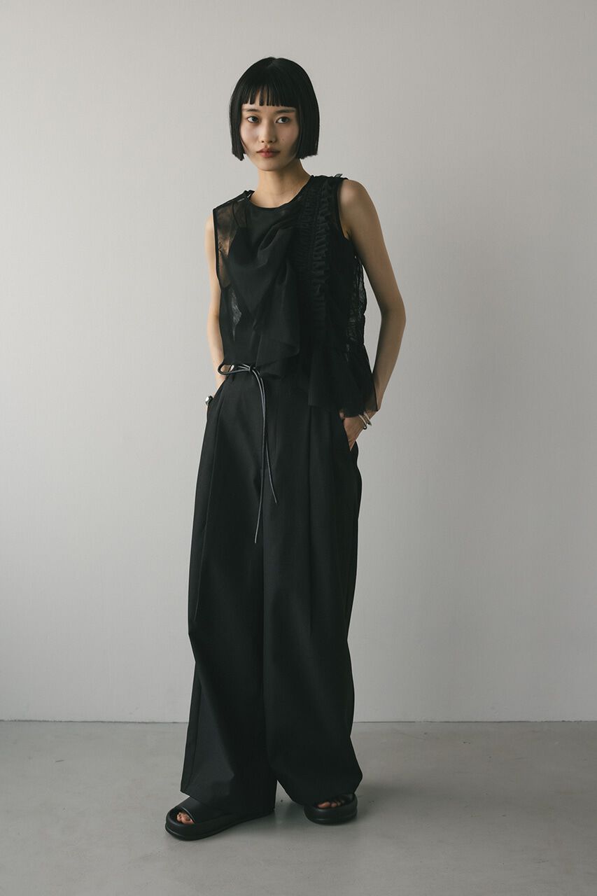 STYLEMIXER「チュールシャーリングトップ」|タンクトップ|