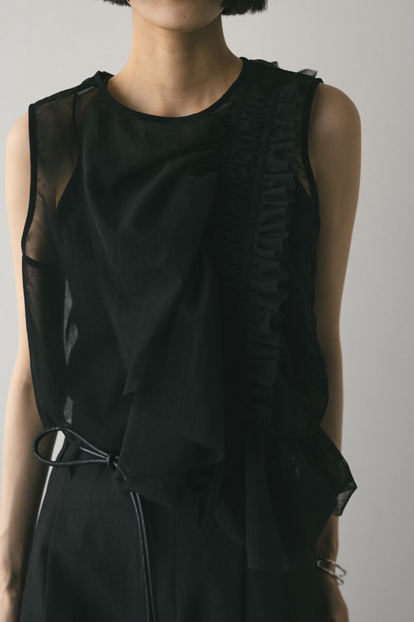 STYLEMIXER「チュールシャーリングトップ」|タンクトップ|