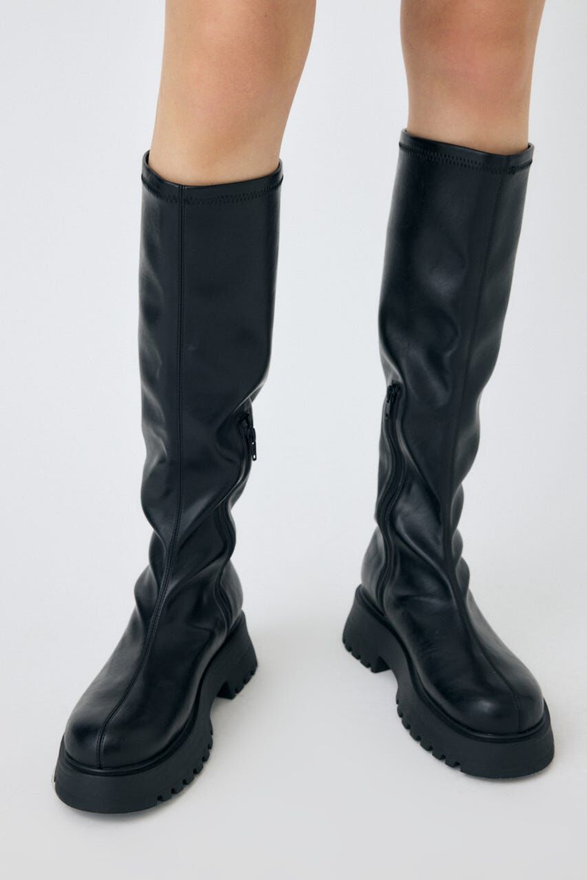MOUSSY「AIR EASE ロングブーツ」|その他|BLK
