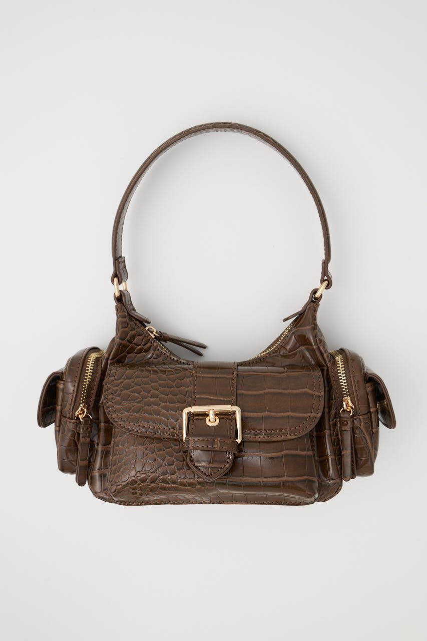 MOUSSY「BOXY FAUX LEATHER バッグ」|その他|BRN