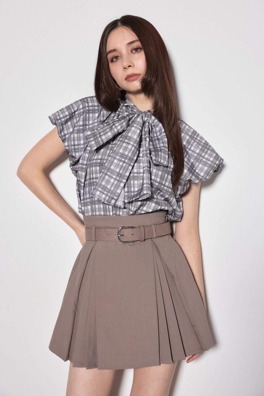 rienda「スカーフ付きバルーンフリルブラウス」|シャツ・ブラウス|