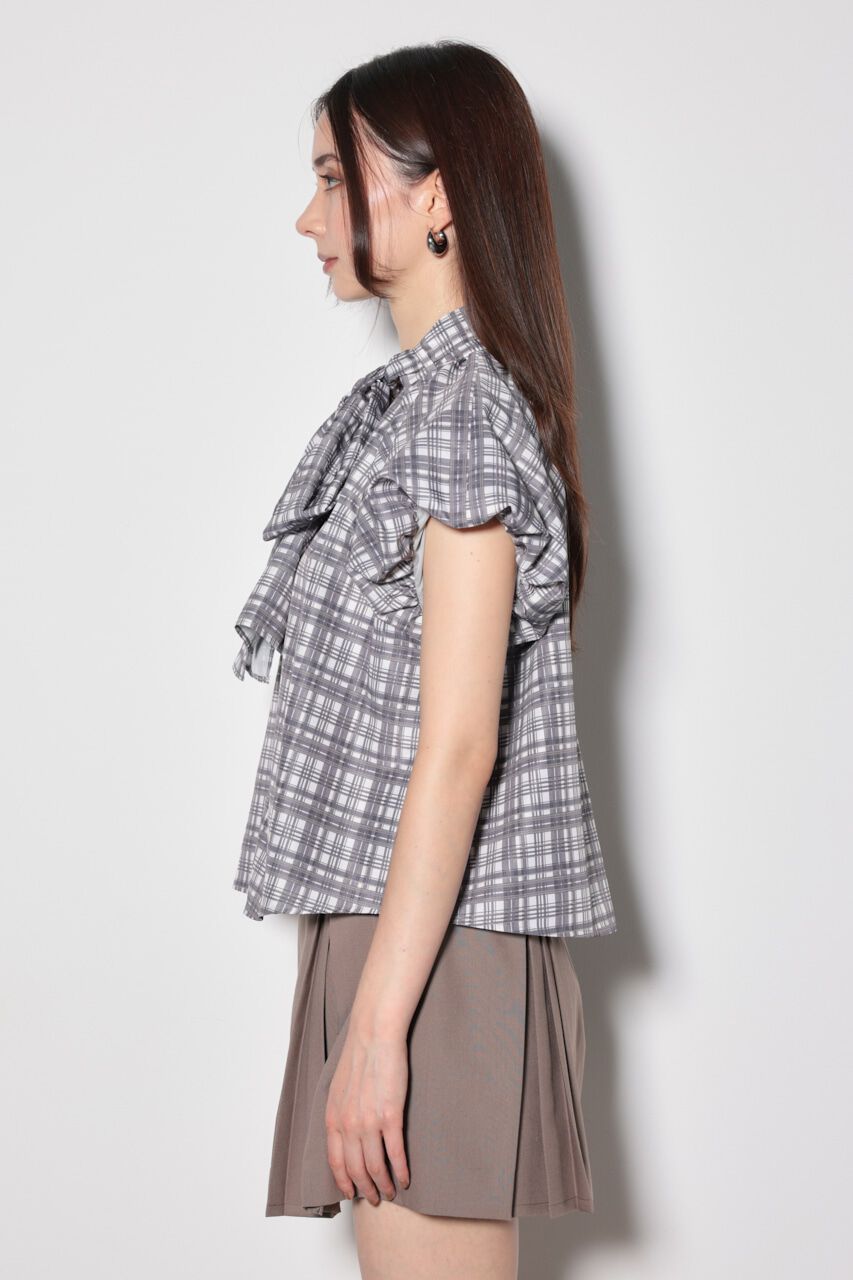 rienda「スカーフ付きバルーンフリルブラウス」|シャツ・ブラウス|