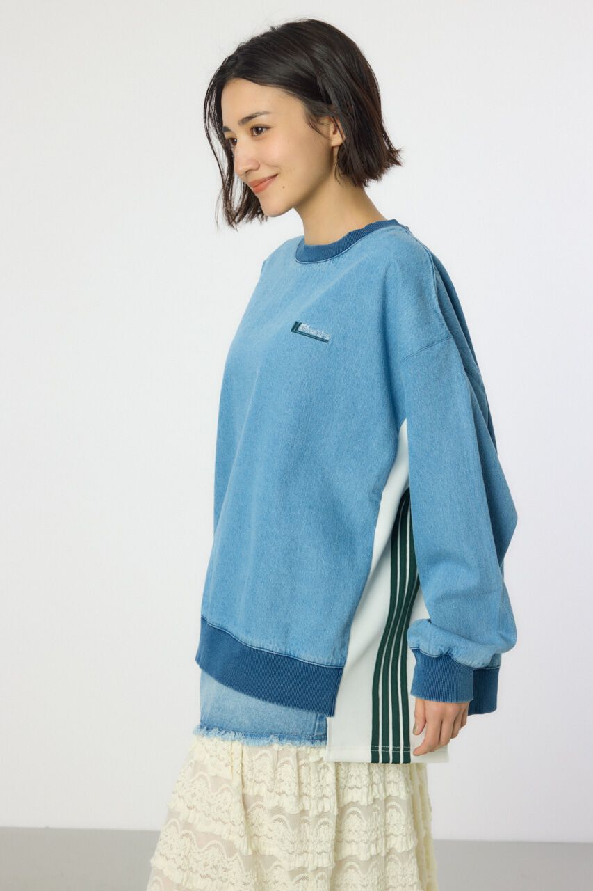 RODEO CROWNS「ラインドッキングデニムトップス」|その他|柄WHT5