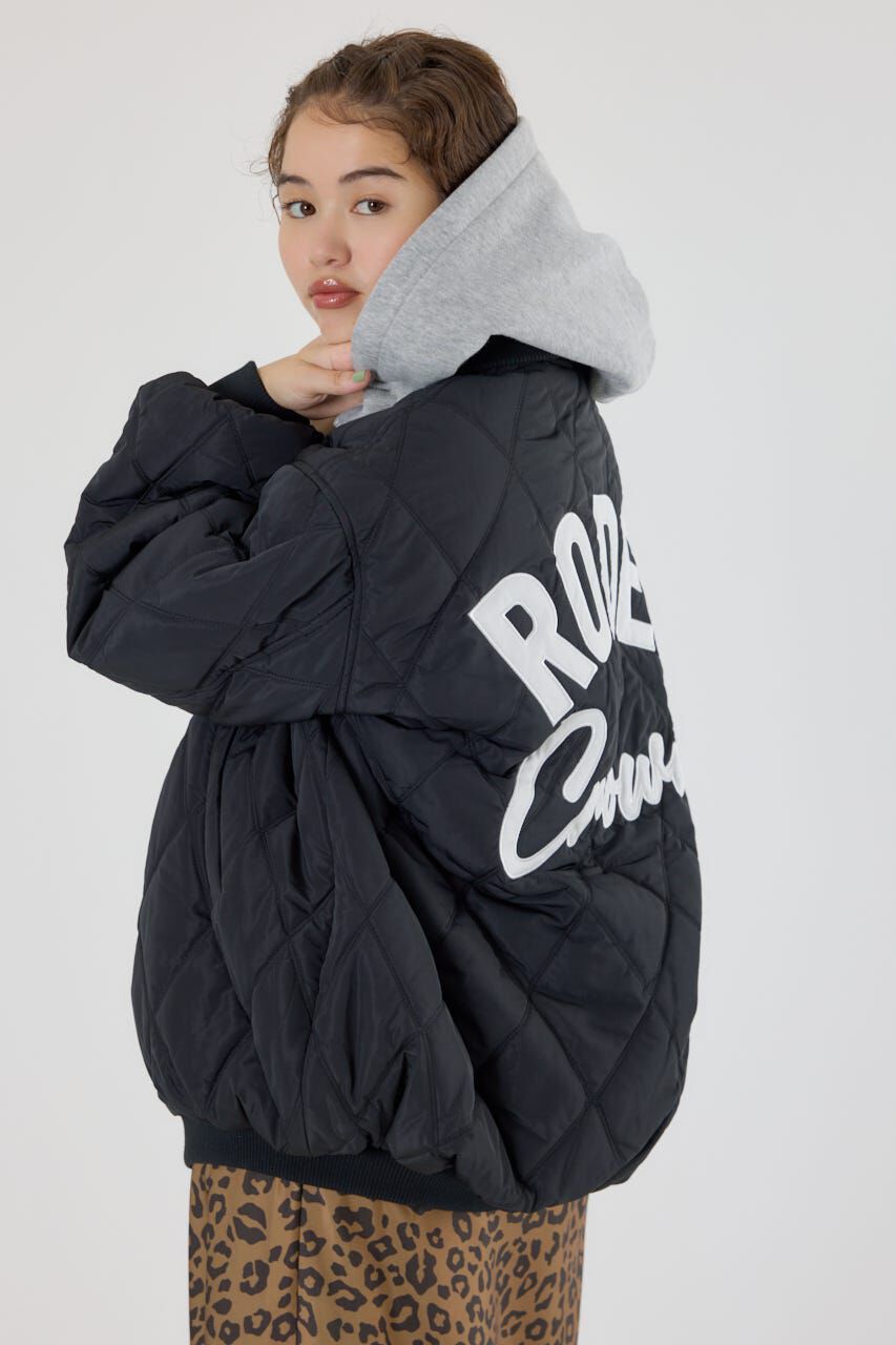 RODEO CROWNS「キルティングフードブルゾン」|ブルゾン・スタジャン|