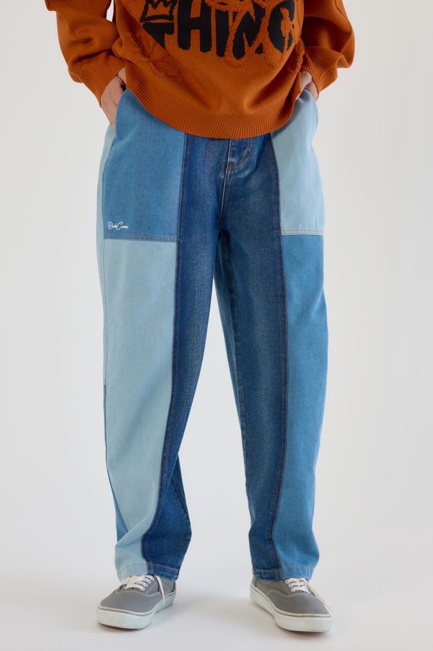 RODEO CROWNS「パッチワークバレルデニムパンツ」|デニム|