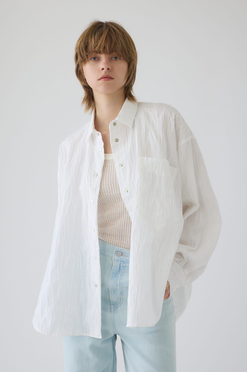 RIM.ARK 「Tuck pleats back volume SH」|シャツ・ブラウス|WHT