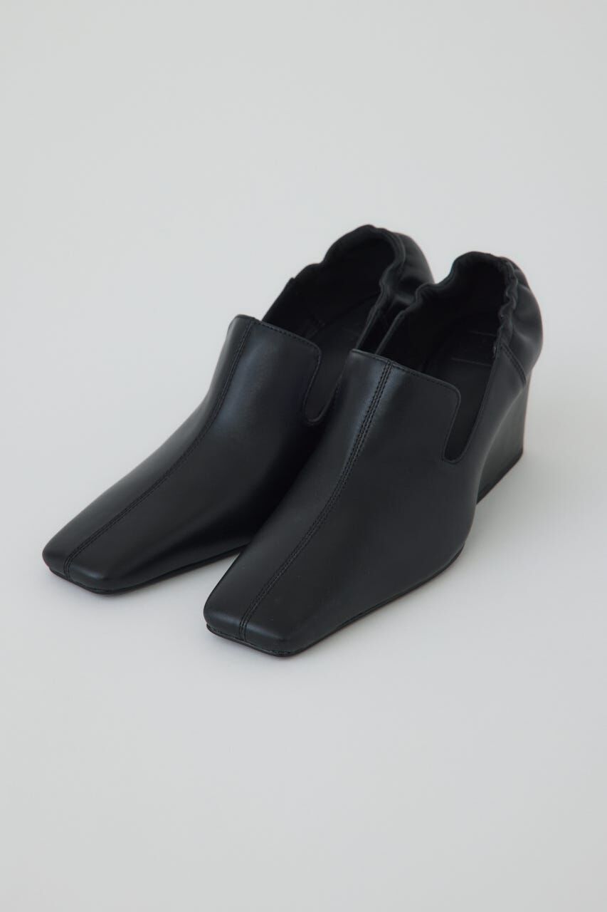 RIM.ARK 「Leather square toe heel」|パンプス|