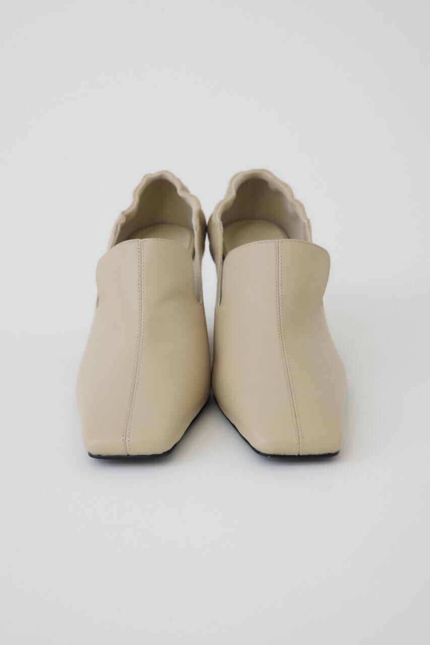 RIM.ARK 「Leather square toe heel」|パンプス|BEG