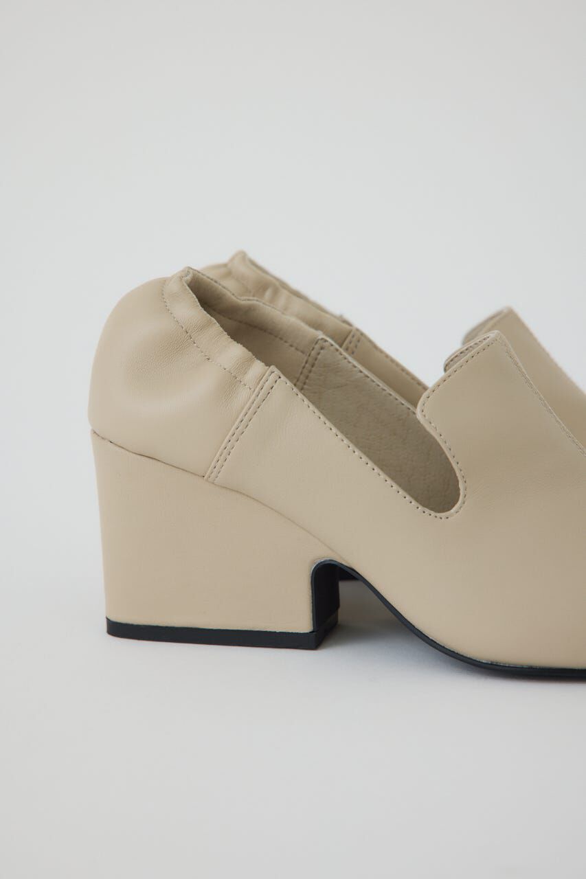 RIM.ARK 「Leather square toe heel」|パンプス|
