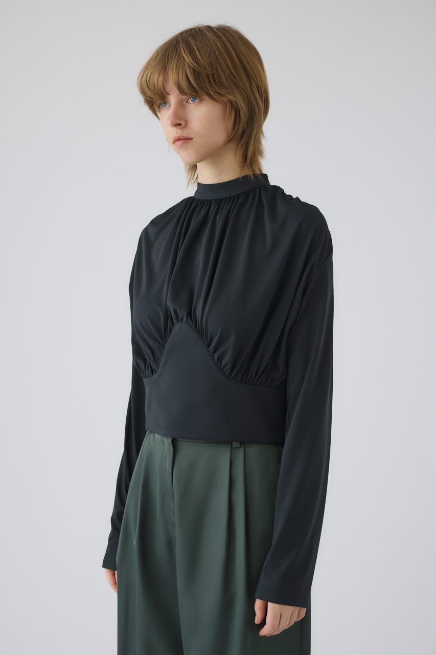 RIM.ARK 「Hidden detail drape tops」|Tシャツ・カットソー|