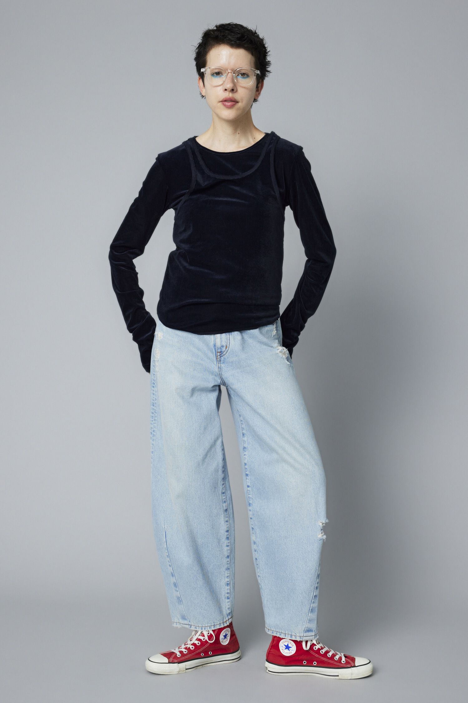 HeRIN.CYE「Velour tank top」|タンクトップ|