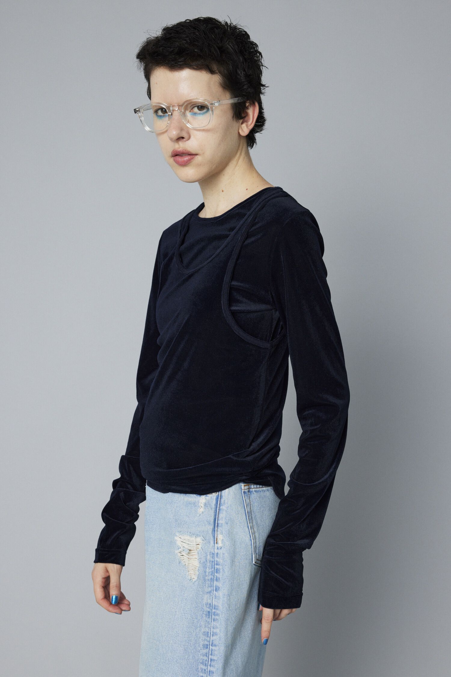 HeRIN.CYE「Velour tank top」|タンクトップ|