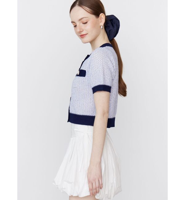 CALNAMUR「SUMMER TWEED KNIT CD/サマーツィードニットカーディガン」|カーディガン|