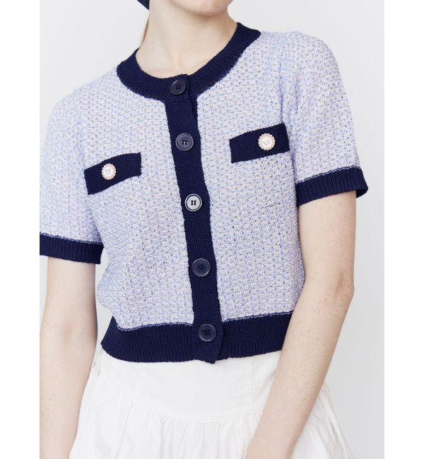 CALNAMUR「SUMMER TWEED KNIT CD/サマーツィードニットカーディガン」|カーディガン|