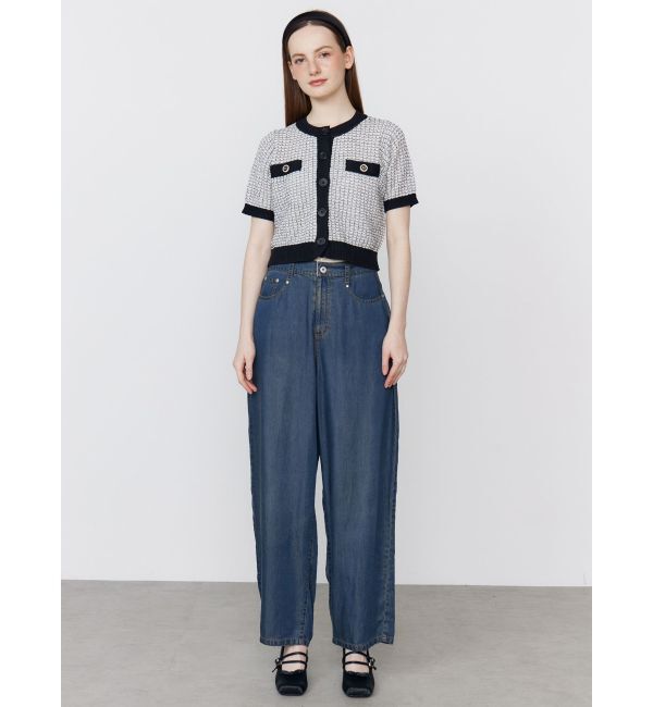 CALNAMUR「SUMMER TWEED KNIT CD/サマーツィードニットカーディガン」|カーディガン|