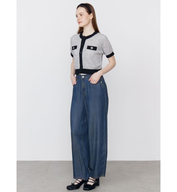 CALNAMUR「SUMMER TWEED KNIT CD/サマーツィードニットカーディガン」|カーディガン|