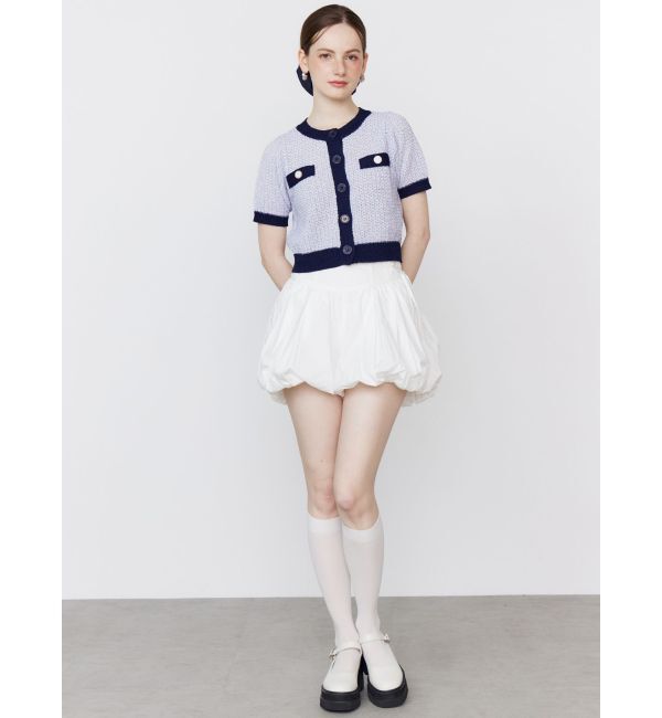 CALNAMUR「SUMMER TWEED KNIT CD/サマーツィードニットカーディガン」|カーディガン|