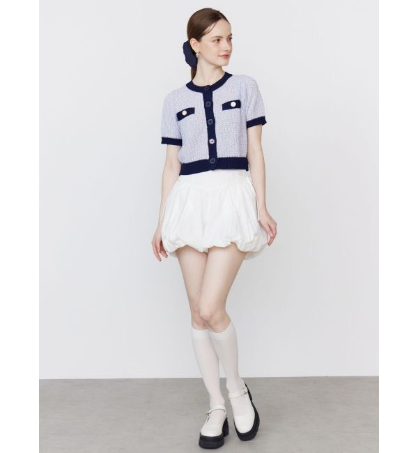 CALNAMUR「SUMMER TWEED KNIT CD/サマーツィードニットカーディガン」|カーディガン|