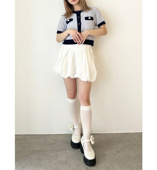 CALNAMUR「SUMMER TWEED KNIT CD/サマーツィードニットカーディガン」|カーディガン|