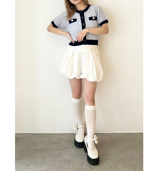 CALNAMUR「SUMMER TWEED KNIT CD/サマーツィードニットカーディガン」|カーディガン|