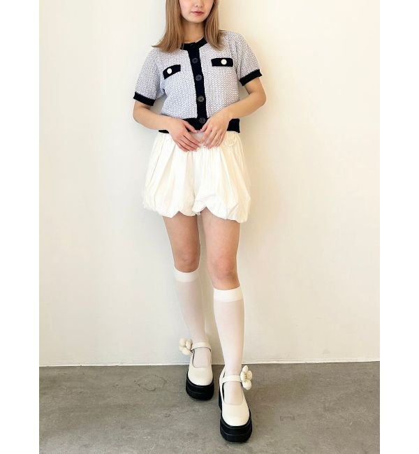 CALNAMUR「SUMMER TWEED KNIT CD/サマーツィードニットカーディガン」|カーディガン|