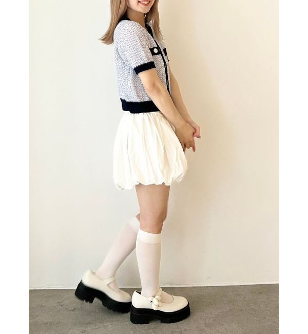 CALNAMUR「SUMMER TWEED KNIT CD/サマーツィードニットカーディガン」|カーディガン|