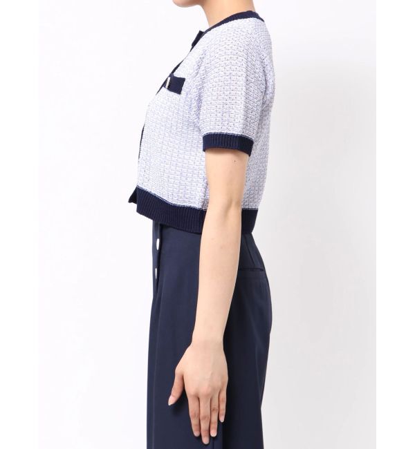 CALNAMUR「SUMMER TWEED KNIT CD/サマーツィードニットカーディガン」|カーディガン|