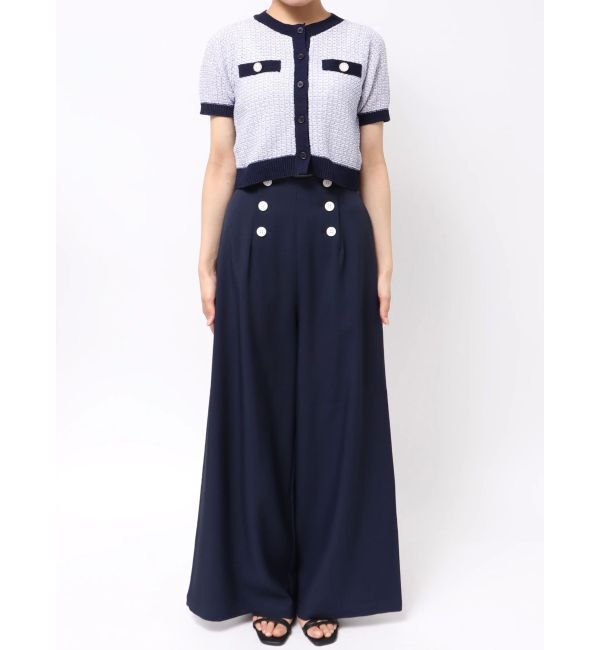 CALNAMUR「SUMMER TWEED KNIT CD/サマーツィードニットカーディガン」|カーディガン|