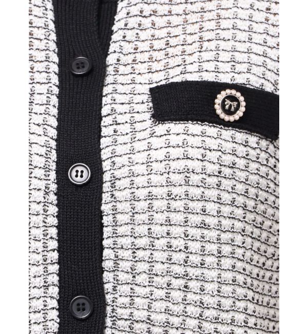 CALNAMUR「SUMMER TWEED KNIT CD/サマーツィードニットカーディガン」|カーディガン|