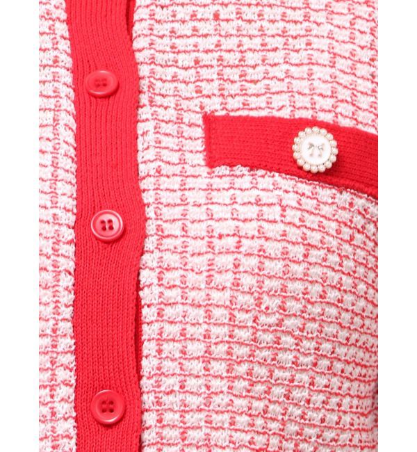 CALNAMUR「SUMMER TWEED KNIT CD/サマーツィードニットカーディガン」|カーディガン|