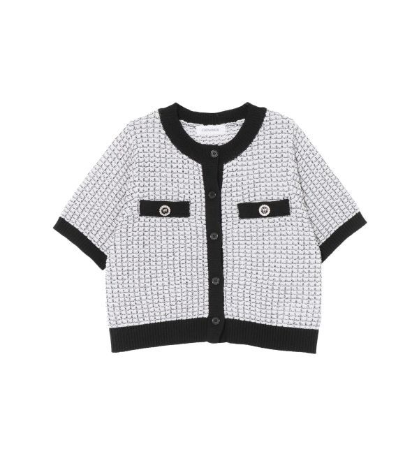 CALNAMUR「SUMMER TWEED KNIT CD/サマーツィードニットカーディガン」|カーディガン|