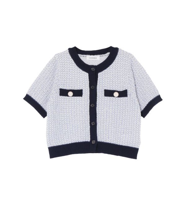 CALNAMUR「SUMMER TWEED KNIT CD/サマーツィードニットカーディガン」|カーディガン|