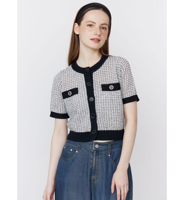 CALNAMUR「SUMMER TWEED KNIT CD/サマーツィードニットカーディガン」|カーディガン|