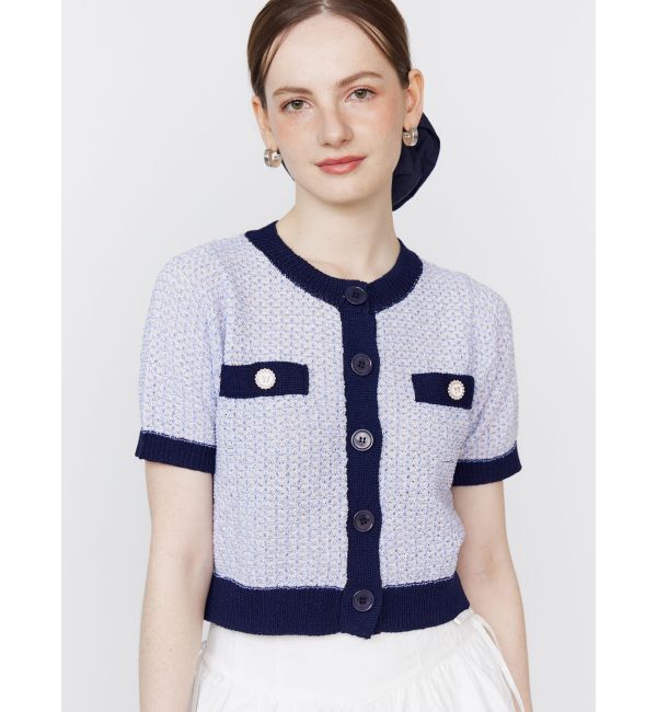 CALNAMUR「SUMMER TWEED KNIT CD/サマーツィードニットカーディガン」|カーディガン|