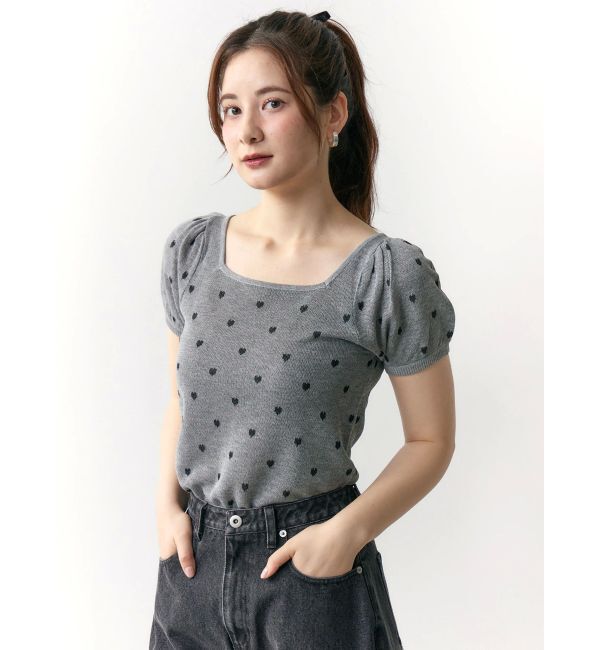 CALNAMUR「ハートジャガードコンパクトニット」|ニット・セーター|