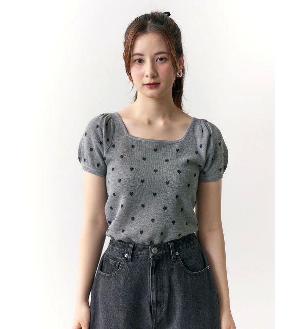 CALNAMUR「ハートジャガードコンパクトニット」|ニット・セーター|