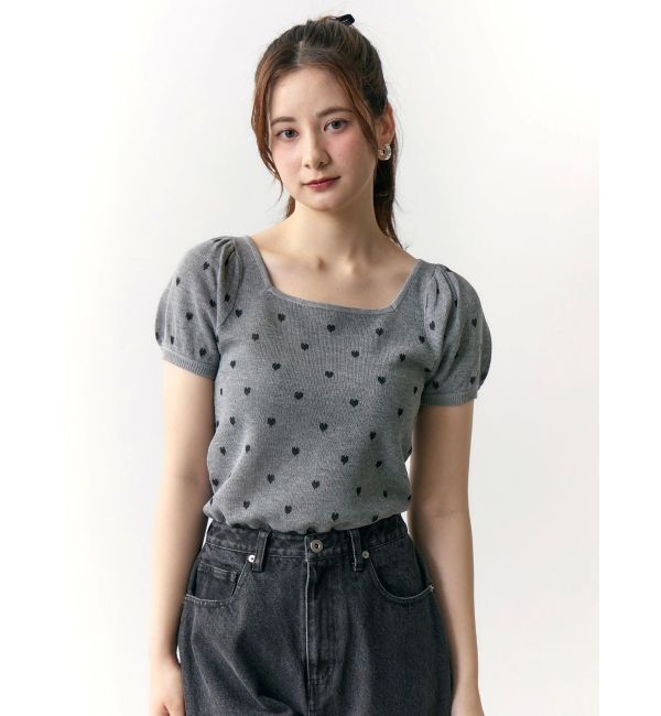 CALNAMUR「ハートジャガードコンパクトニット」|ニット・セーター|