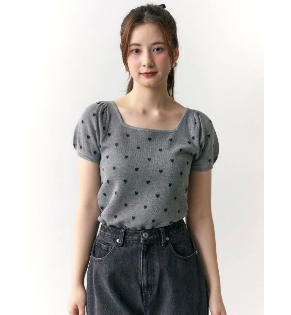 CALNAMUR「ハートジャガードコンパクトニット」|ニット・セーター|