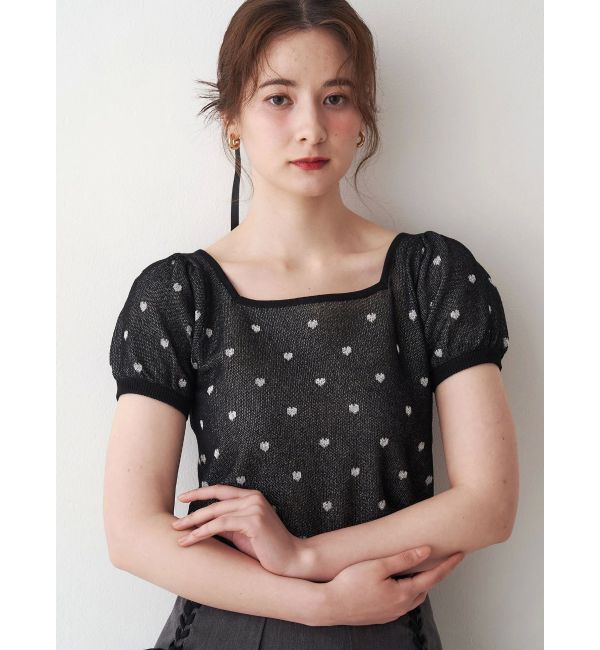 CALNAMUR「ハートジャガードコンパクトニット」|ニット・セーター|