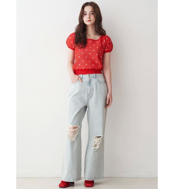 CALNAMUR「ハートジャガードコンパクトニット」|ニット・セーター|