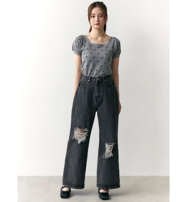 CALNAMUR「ハートジャガードコンパクトニット」|ニット・セーター|