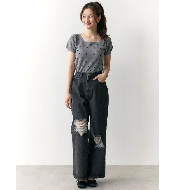 CALNAMUR「ハートジャガードコンパクトニット」|ニット・セーター|