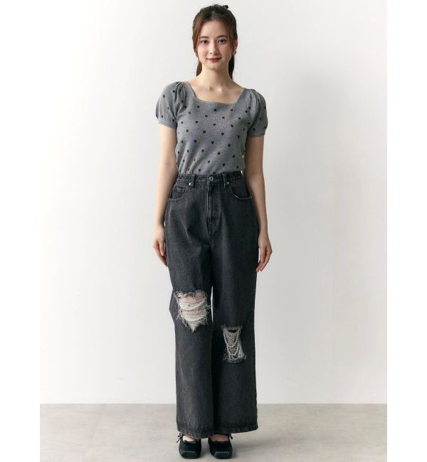 CALNAMUR「ハートジャガードコンパクトニット」|ニット・セーター|