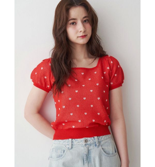 CALNAMUR「ハートジャガードコンパクトニット」|ニット・セーター|