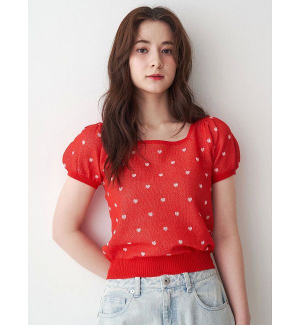 CALNAMUR「ハートジャガードコンパクトニット」|ニット・セーター|