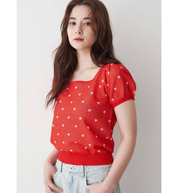 CALNAMUR「ハートジャガードコンパクトニット」|ニット・セーター|