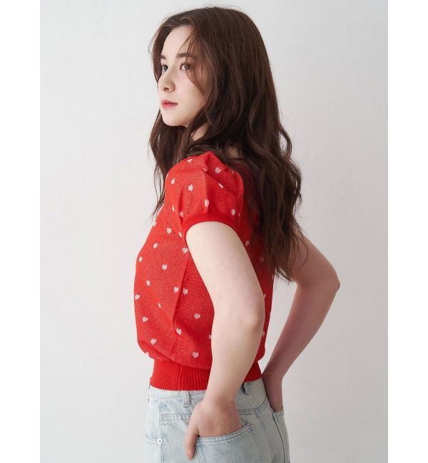 CALNAMUR「ハートジャガードコンパクトニット」|ニット・セーター|