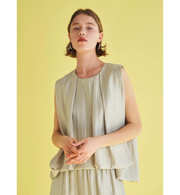 ELENDEEK「SHINY BALLOON BL」|シャツ・ブラウス|ベージュ